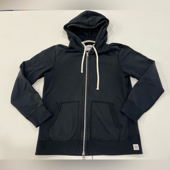 Reigning Champ Full Zip Hoodie Black Heavyweight Mens Medium - Picture 1 of 15